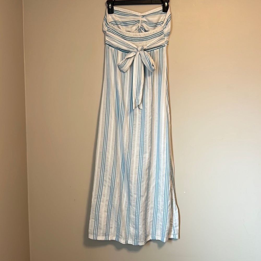 Tommy Bahama Strapless Striped Dress Medium - Picture 2 of 11